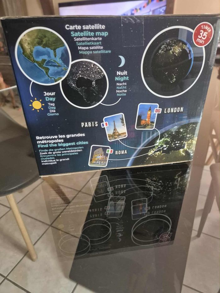 Globe city lights Buki lumineux la nuit rotatif - photo numéro 4