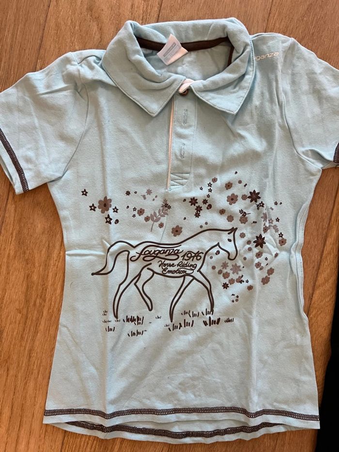 Lot de vêtement équitation décathlon fouganza 6 ans pantalon et polo manche court très bon état - photo numéro 5