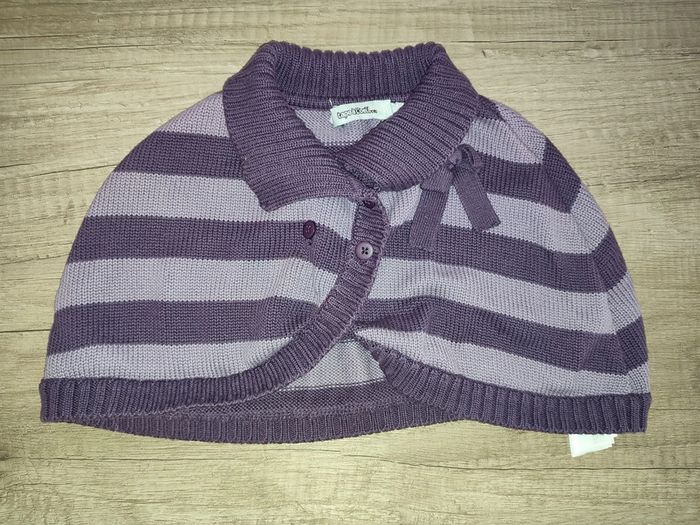 Poncho 18 / 23 mois Tape à l'oeil violet #Fille18mois