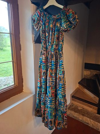 Magnifique robe longue bohème style vintage TU