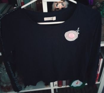 Haut manches trois quart 50% coton en très bon état