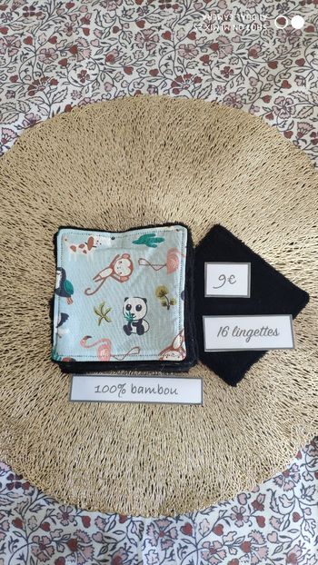 16 lingettes lavables neuf