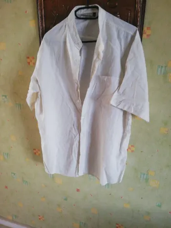 Chemisier CANDA Taille L – Blanc Cassé / Crème Élégant 🤍