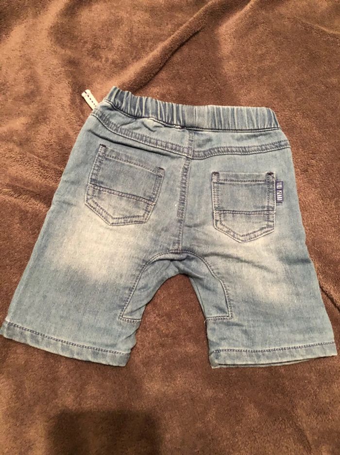 Short bermuda en jean fille jean 12 mois - photo numéro 2