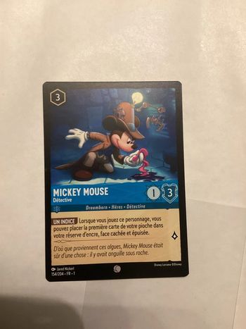 carte disney ravensburger lorcana FR mickey héros 154/204.FR.1  Non foil première édition