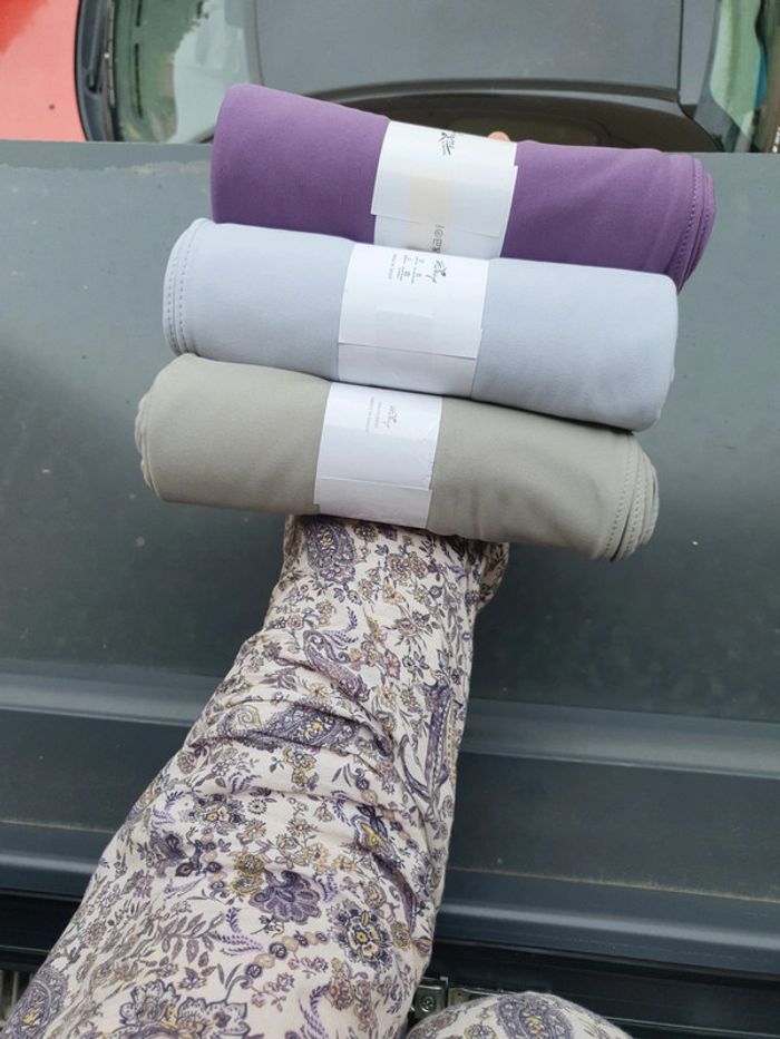 Lot de 3 voiles/hijab en jersey premium luxe - photo numéro 14