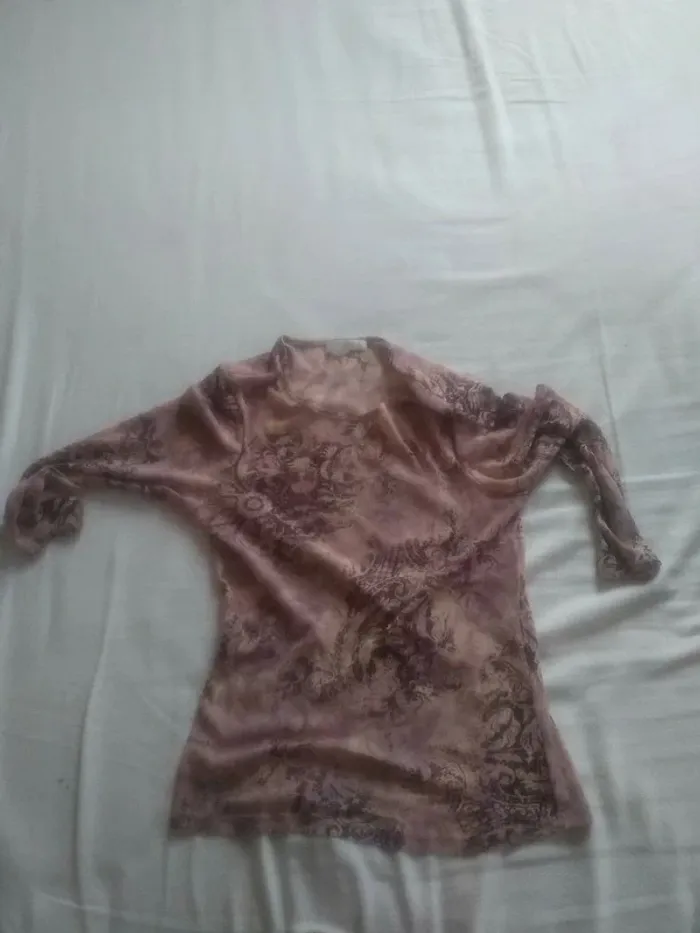 Tee shirt Fluide vieux rose Femme - photo numéro 2