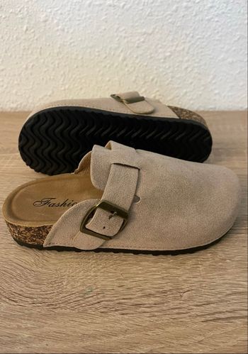 Mules Sabot Taupe NEUF 35