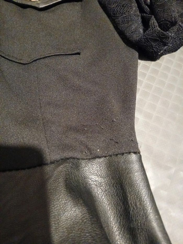 Robe sexy bimatiere avec dentelle et fermeture éclair femme M made in italy - photo numéro 17
