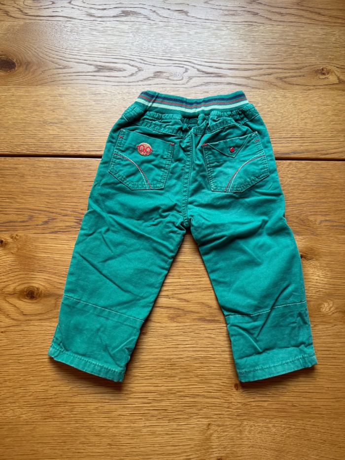 Pantalon Jeans Vert Sergent Major Bébé Garçon 18 Mois – Très Bon État – Réduction sur Lot - photo numéro 2