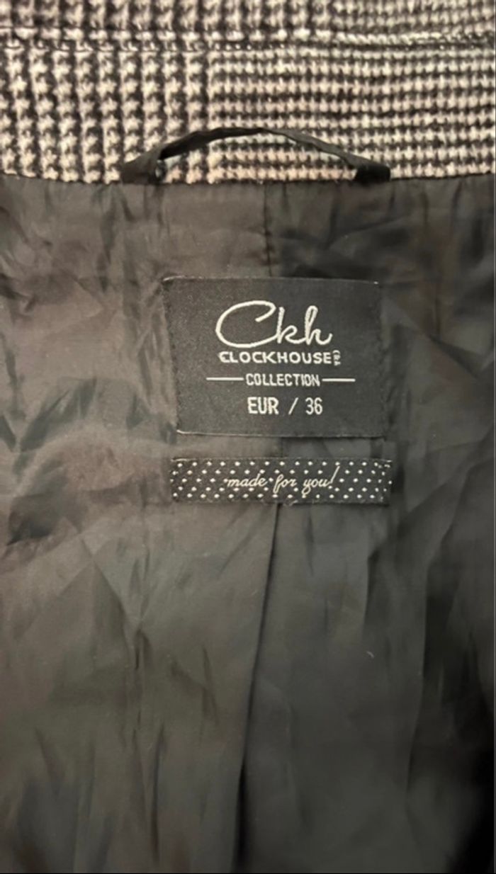 Clockhouse Manteau à carreaux femme - photo numéro 2