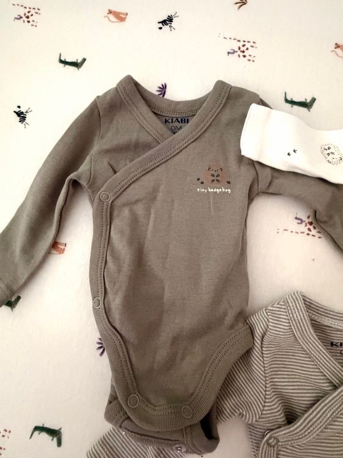 Lot de 3 bodies croisés manches longues évolutifs - photo numéro 2