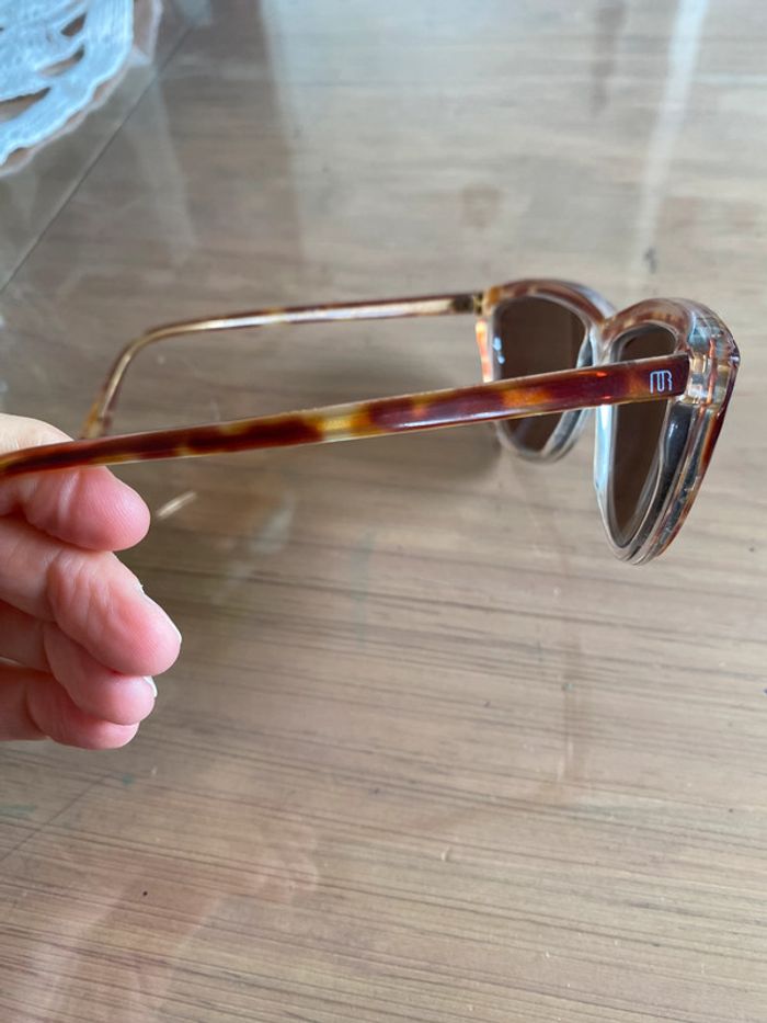 Lunettes de soleil vintage Maggy Rouff marron - photo numéro 6