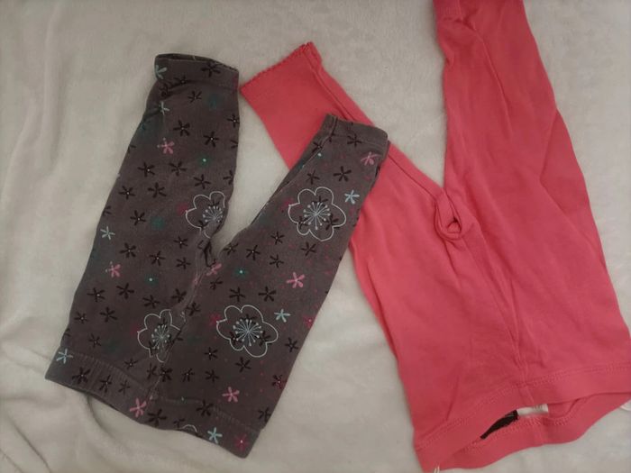 Lot de 2 leggings fille – Taille 6 mois