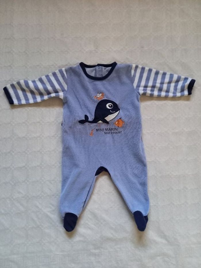 Dors bien pyjama bleu 6 mois u petits