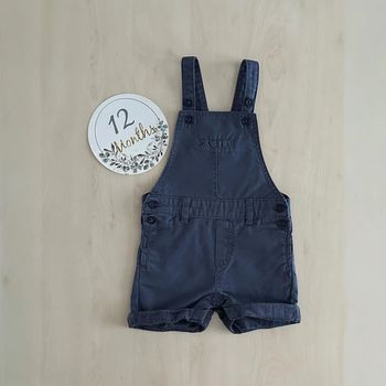Salopette short garçon 12 mois 74 cm