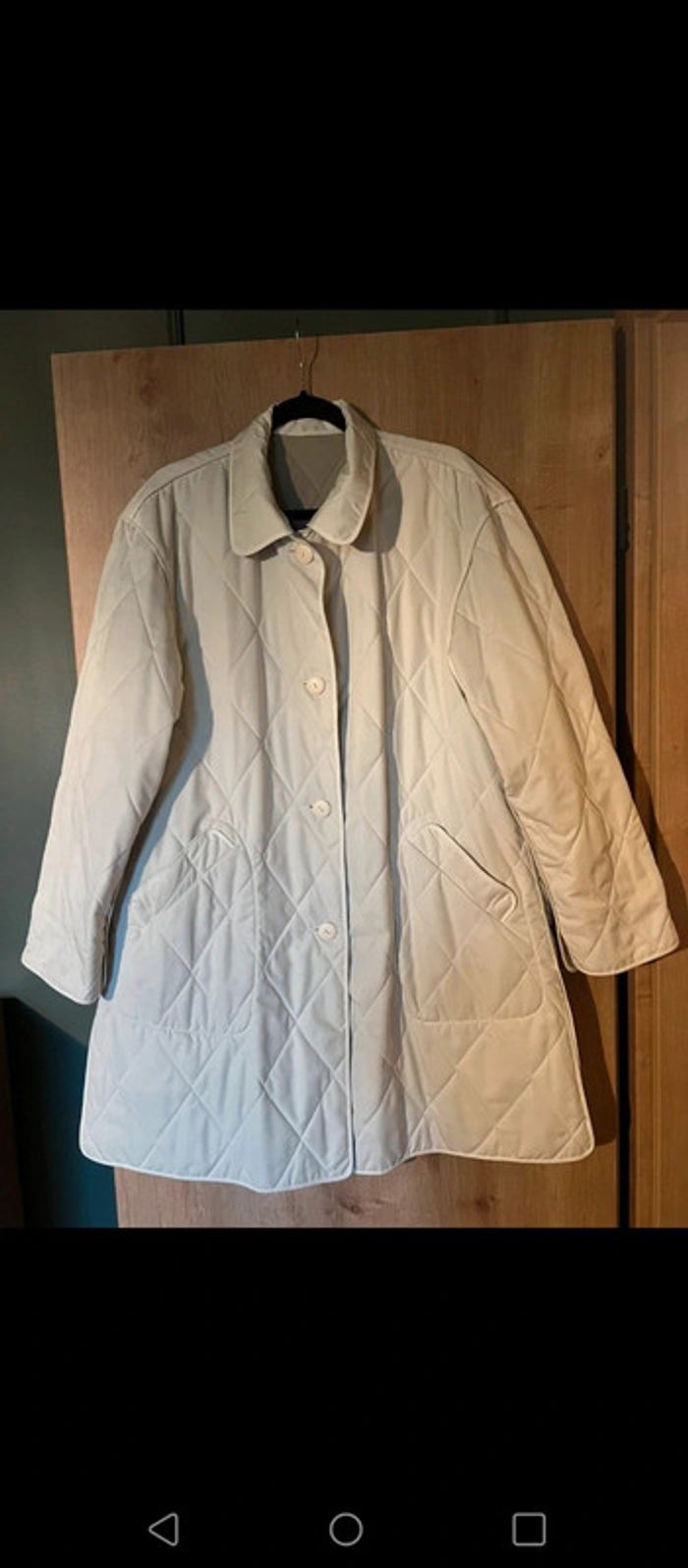 Trench manteau long matelassé Weinberg réversible boutons - photo numéro 3