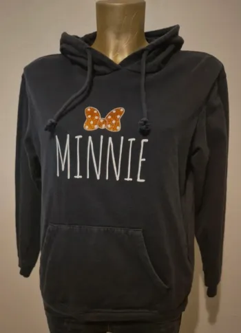 Sweat à capuches noir disney minnie taille m