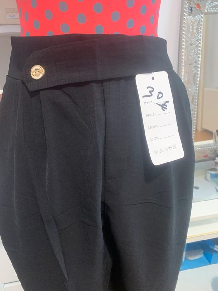 Pantalon noir fluide taille élastique 🍭🍭 - photo numéro 5