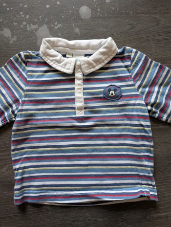 T-shirt manches longues rayé Mickey