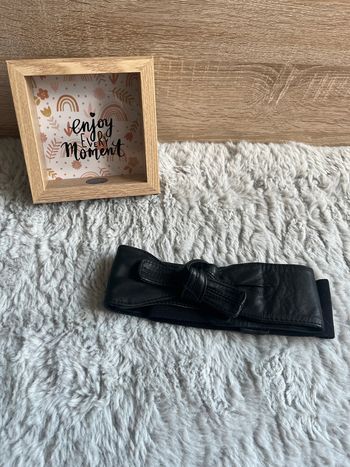 Ceinture noire élastique Comptoir des Cotonniers – Taille 3, fermeture boutons pression
