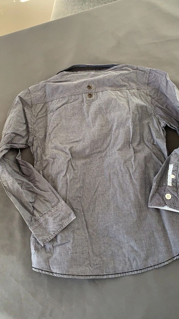 Chemise grise mini carreaux 10 ans - photo numéro 6