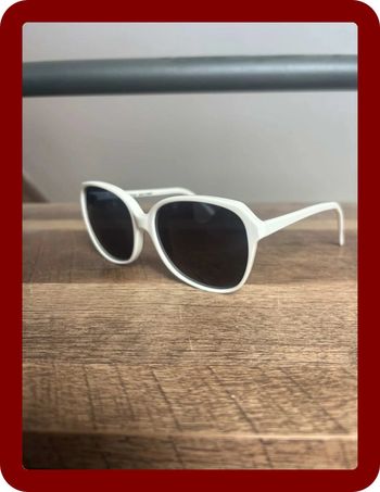 Lunette de soleil Fernand Mottier blanche taille unique