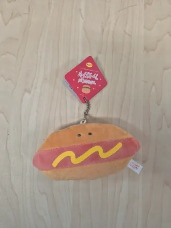 Porte-clés peluche Tsuburana Hitomi "Fast Food" : Hot Dog