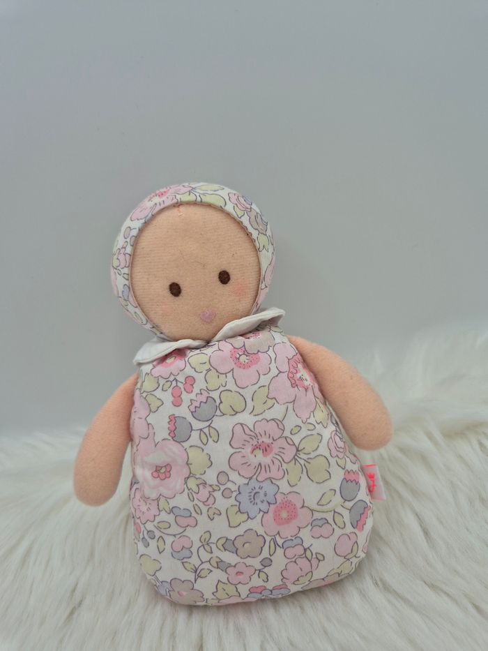 Doudou peluche lutin poupée fleurs Joséphine Jacadi liberty - photo numéro 2