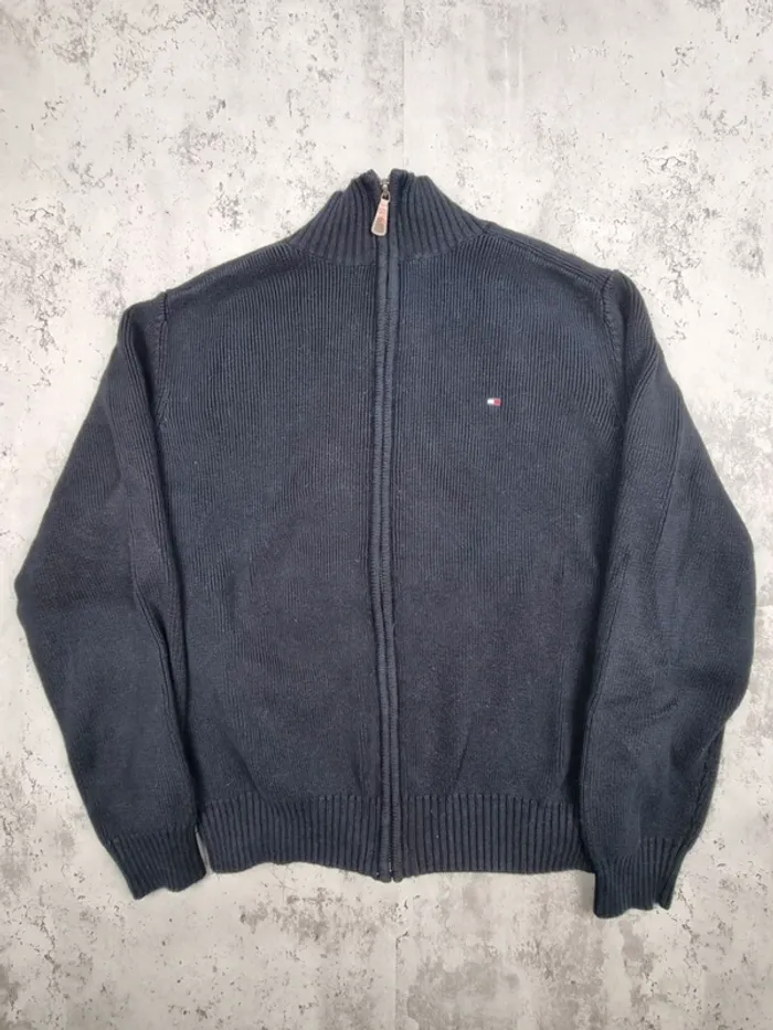 Gilet zippé Tommy Hilfiger noir, S Hommes (mesures en photos) - photo numéro 3