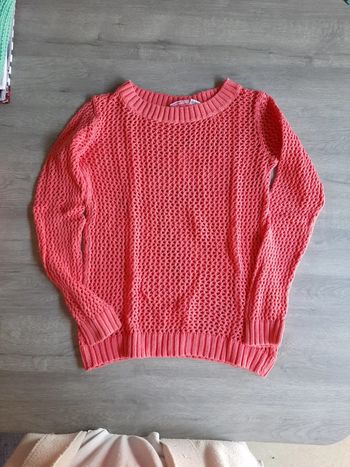 Pull mailles très ajourées fille 12 ans