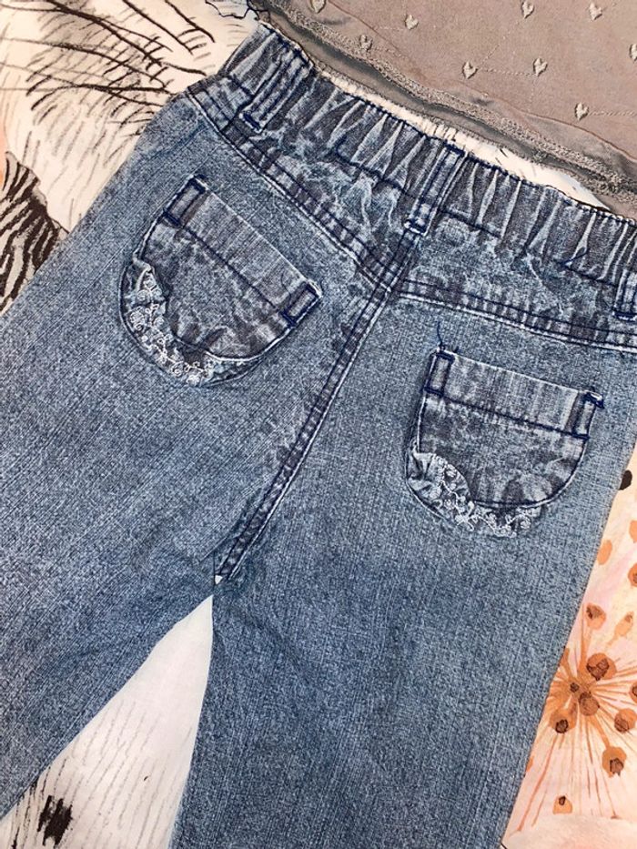 Ensemble jeans et t-shirt, taille 9-12 mois, marque Zara. - photo numéro 9