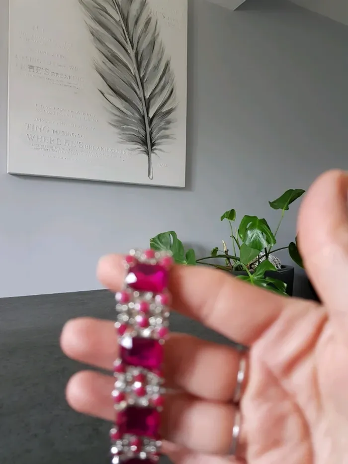 Bracelet rose fuschia - photo numéro 3