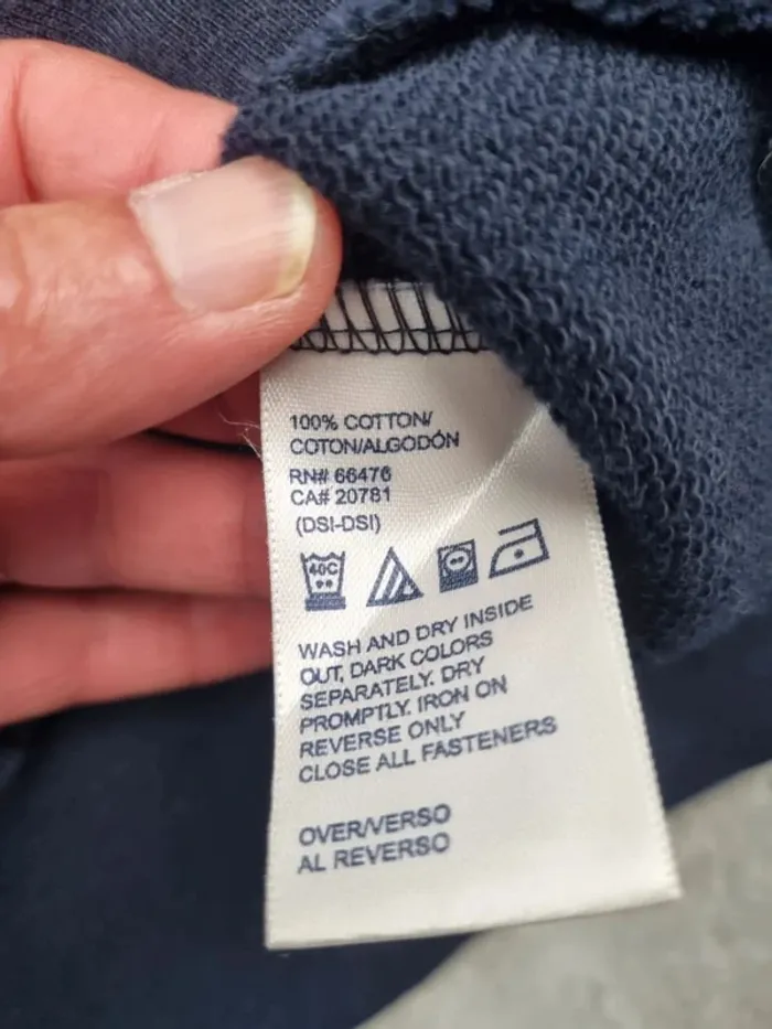 Veste zippée Tommy Hilfiger bleu marine, L Hommes (mesures en photos) - photo numéro 10