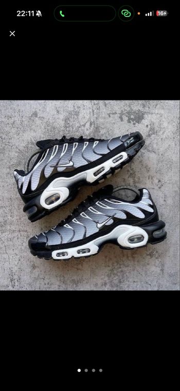 Nike tn gris noir blanc 42