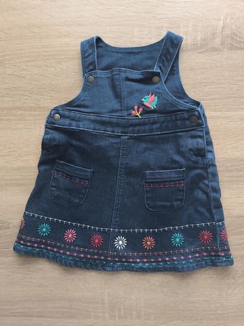 Robe bretelles jean orchestra 6 mois