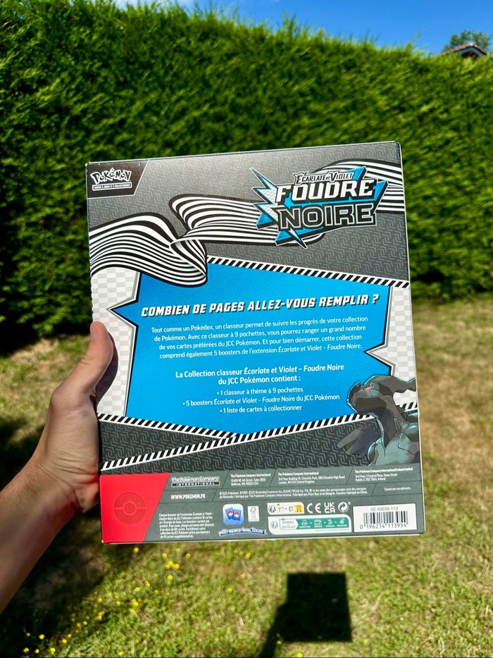 Pokémon classeur ev10.5 foudre noir - photo numéro 3