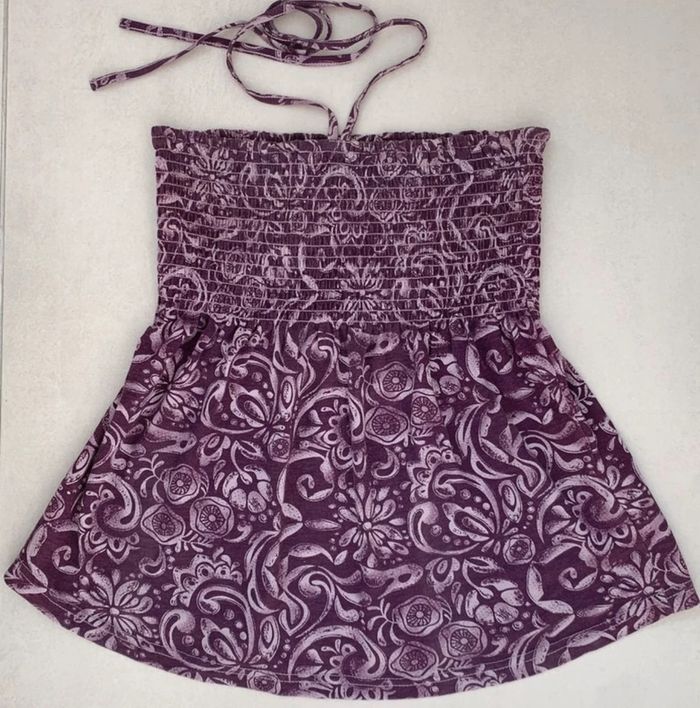 Top ssans manches dos nu smocké h et m h&m S