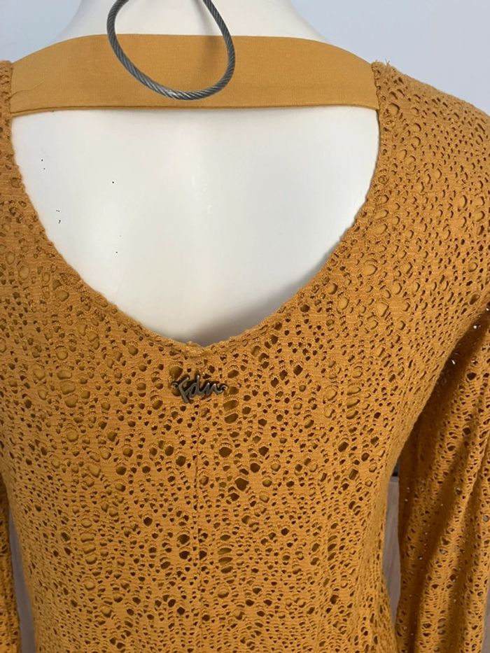 Robe moutarde taille 1 / S/ 36 - photo numéro 4