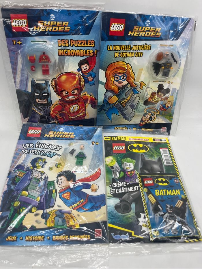 Lot de 4 livres d'activité Magazine LEGO super heroes Batman Neuf