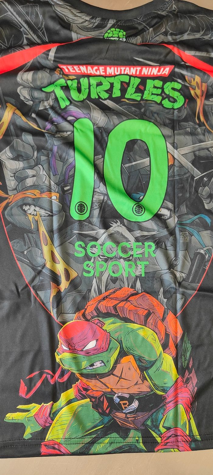 T-shirt maillot tortues ninja - photo numéro 6