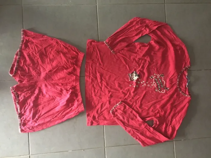 Ensemble pyjama short rose