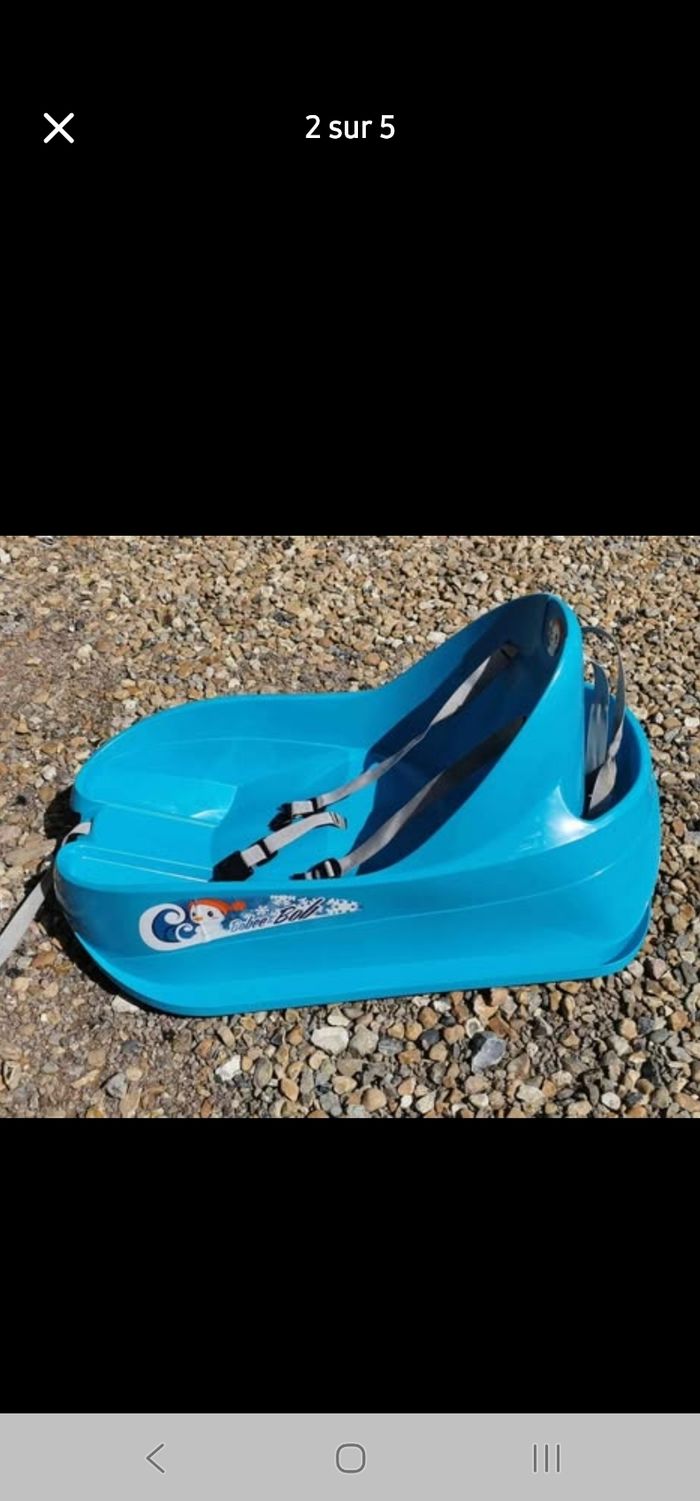 Luge bébé avec dossier très bon état - photo numéro 2