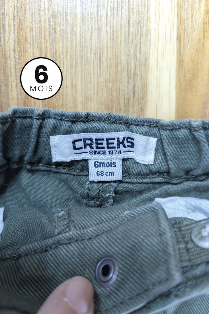 Pantalon Cargo Vert - Creeks bébé 6 mois - photo numéro 3