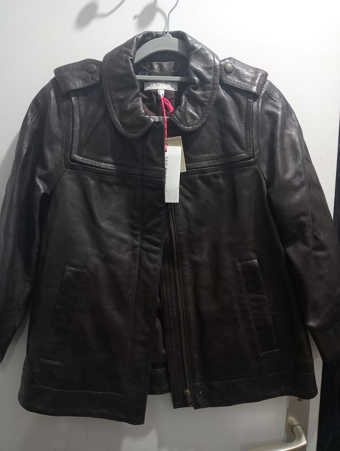 Veste en cuir Chloé - photo numéro 4