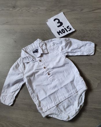 Body chemise 3mois garçon