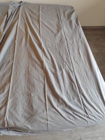 Drap housse gris minéral 