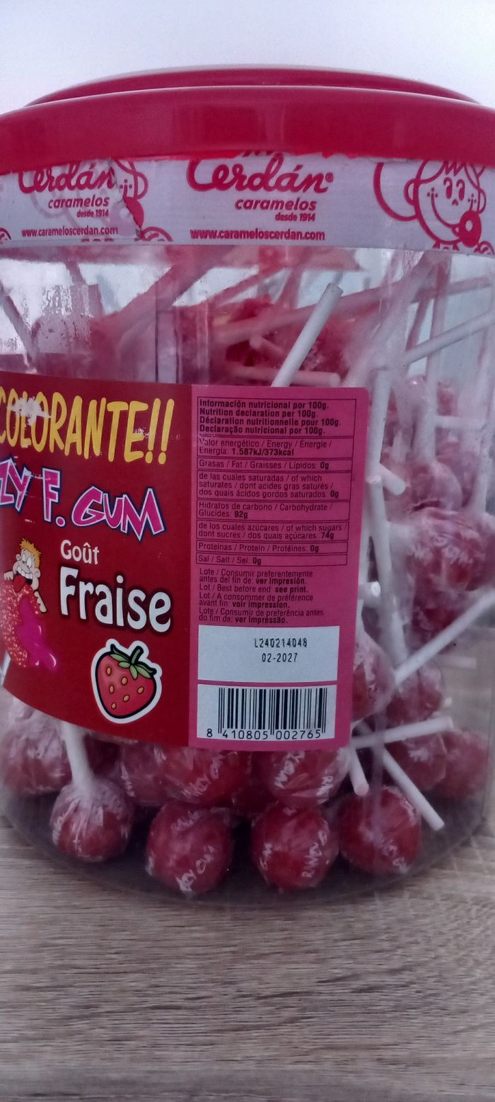 Boîtes bonbons sucettes avec chewing gums - photo numéro 2
