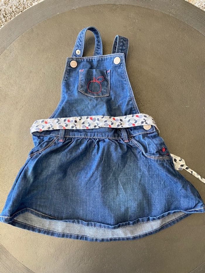 Robe salopette jean 2 ans