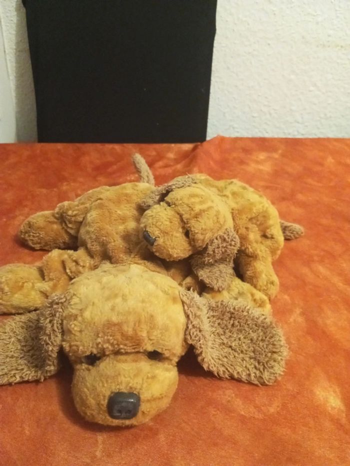 Maman et son bébé chien vintage - photo numéro 2